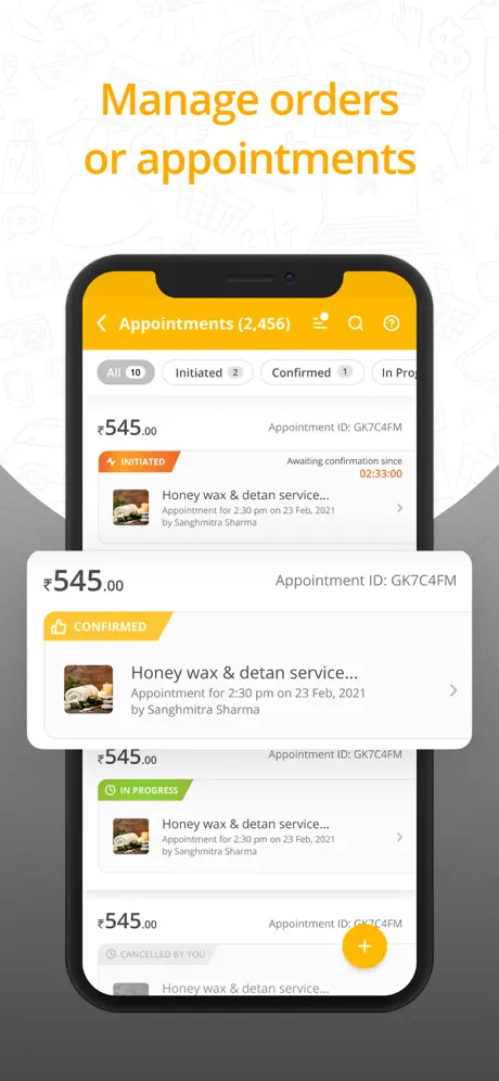 Orders & Appointments Hub